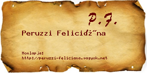 Peruzzi Feliciána névjegykártya